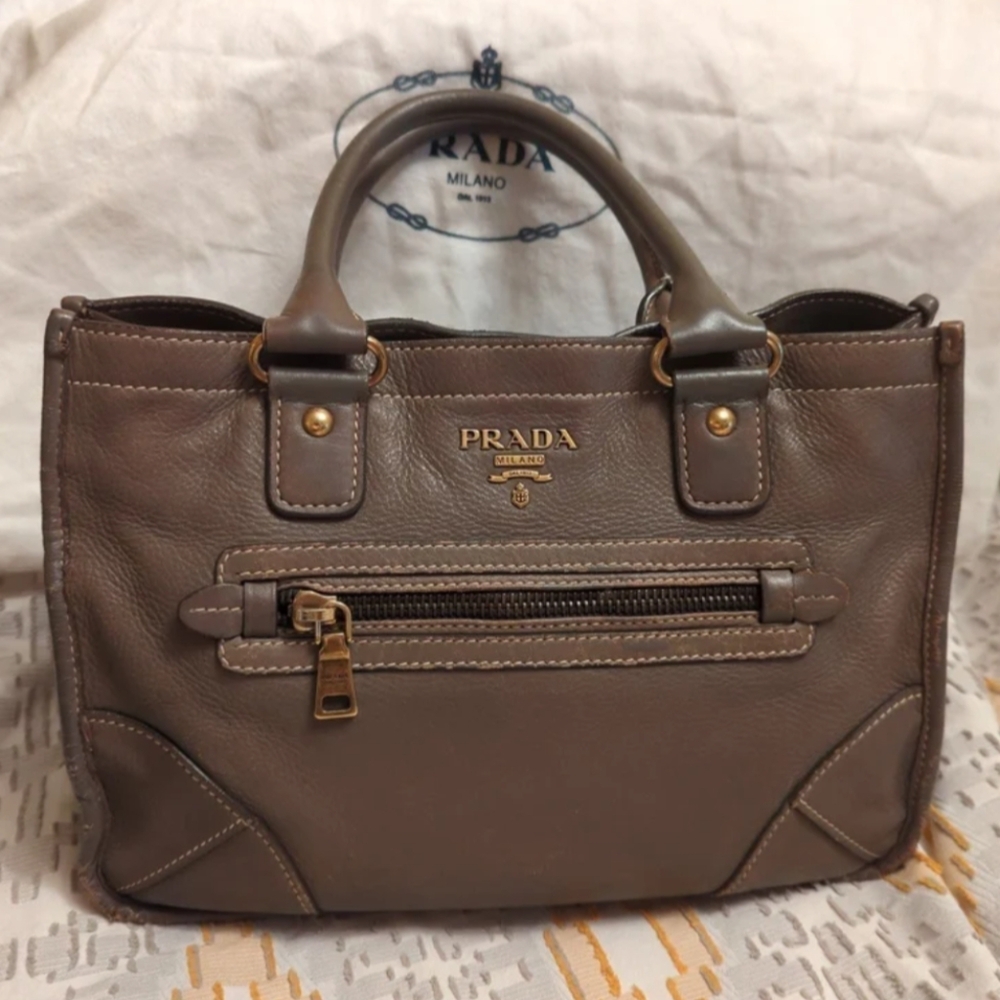 Prada Brown Leather Handbag